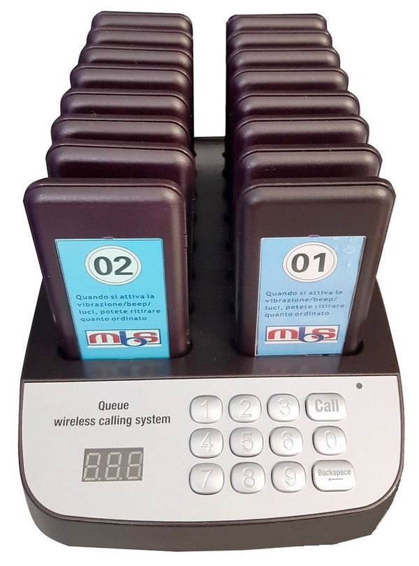 Sistema Wireless per la Gestione delle File nella Ristorazione 16 Ricevitori MBS-CQ1 acquista