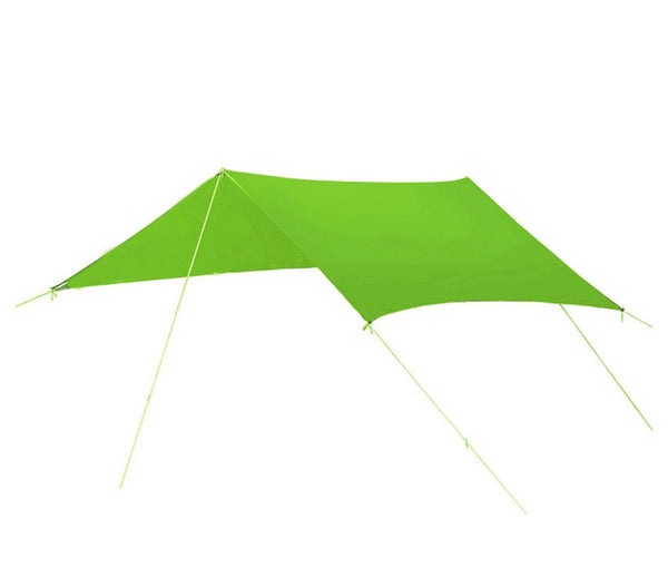 Tenda a sospensione con parasole per camping con picchetti e tiranti Verde prezzo