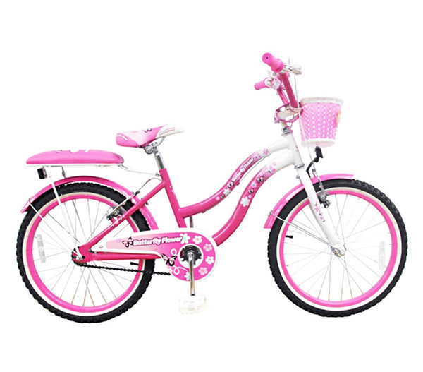 prezzo Biciclette per Ragazza 20" con Cestino Butterfly Flower Rosa