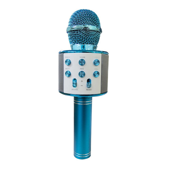 sconto Microfono wireless hifi speaker registra e ascolta le tue canzoni Celeste