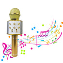 Microfono wireless hifi speaker registra e ascolta le tue canzoni Dorato-4