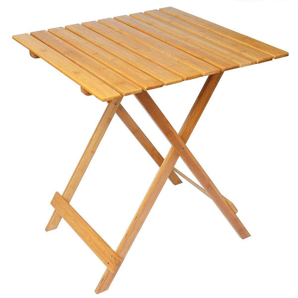 Tavolino da Giardino Pieghevole 80x60 cm in Legno Naturale prezzo