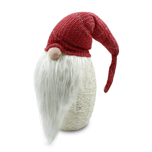 prezzo Gnomo di Natale H104 cm con Luci e Cappello Rosso