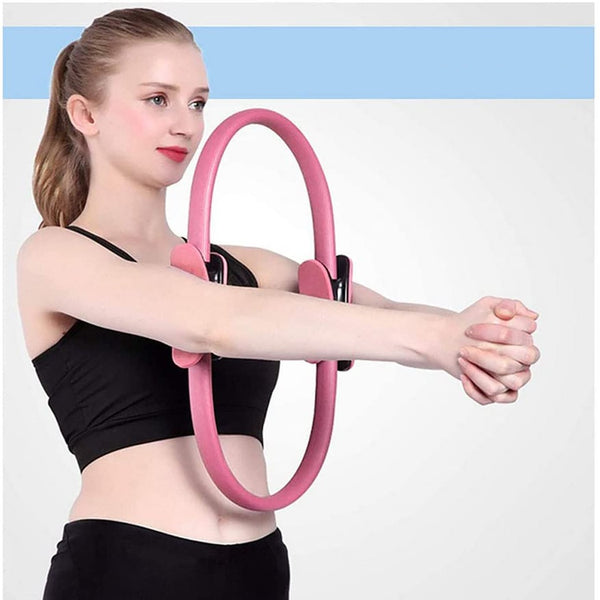 Anello Fitness di Resistenza 38 cm per Pilates Yoga Rosa prezzo