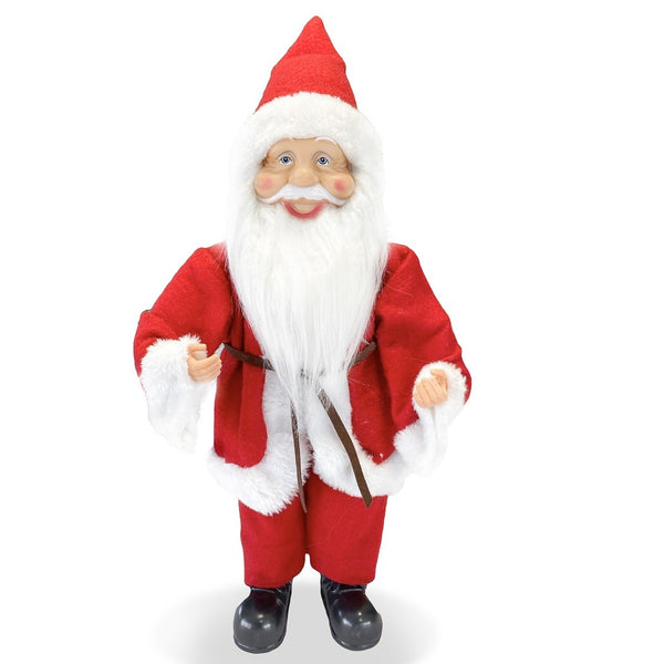 acquista Pupazzo Babbo Natale H40 cm con Minilucciole Rosso