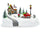 Villaggio Natalizio 20x20x16 cm Giostra di Natale Luci Suoni e Movimento