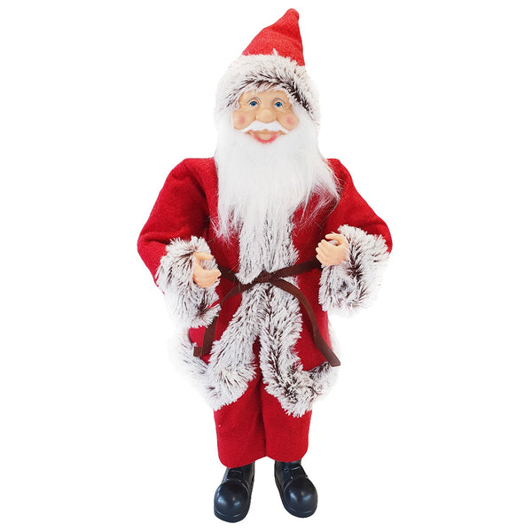 Pupazzo Babbo Natale H50 cm con Minilucciole Rosso e Grigio acquista
