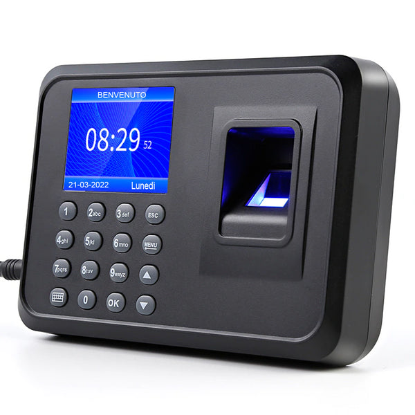 Marcatempo Impronte Digitali Badge Biometrico per Presenze con Monitor 2.4" USB acquista