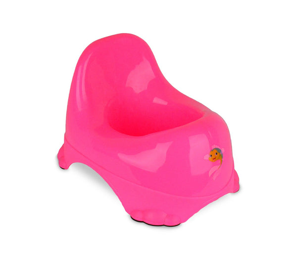 online Vasino per bambini 25x22 cm in plastica colorata con gommini antiscivolo Fucsia