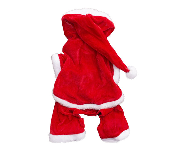 online Vestito Babbo Natale per Cani in Poliestere Rosso
