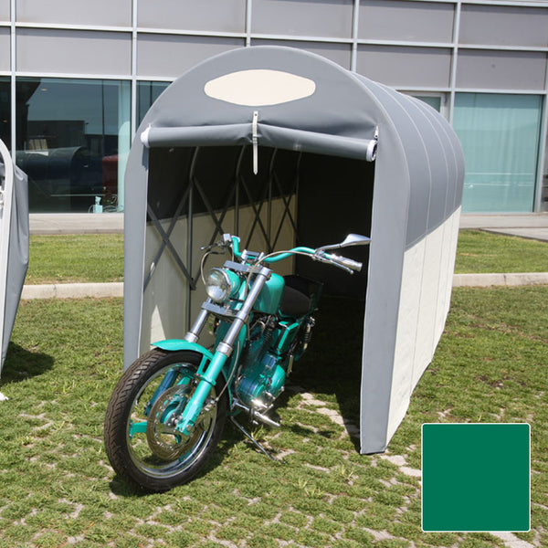 Motobox a Tunnel Copertura Box in PVC per Moto Scooter - 270x120xh155 cm/Verde Maddi prezzo