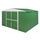 Casetta Box da Giardino in Lamiera di Acciaio Porta Utensili 360x345x212 cm Enaudi Verde