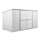 Casetta Box da Giardino in Lamiera di Acciaio Porta Utensili 345x186x192 cm Enaudi Bianca