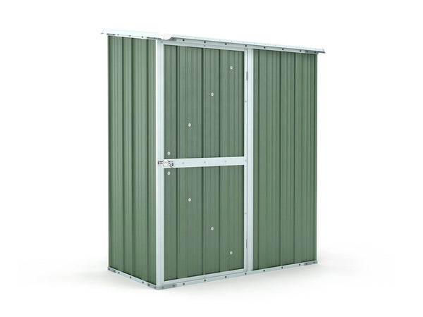 Casetta Box da Giardino in Lamiera di Acciaio Porta Utensili 155x100x192 cm Enaudi Verde online