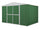 Casetta Box da Giardino in Lamiera di Acciaio Porta Utensili 360x175x215 cm Enaudi Verde