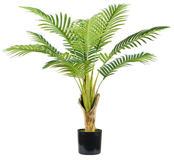 Pianta Artificiale Palma Areca H90 cm con Vaso Verde prezzo