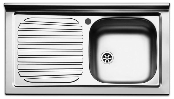 Lavello Cucina 1 Vasca 90x50 cm in Acciaio Inox Apell Pisa Gocciolatoio Sinistro acquista