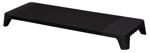 acquista Supporto Monitor da Scrivania 56x20x5,7 cm con Entrata USB e Base di Ricarica Wireless Nero