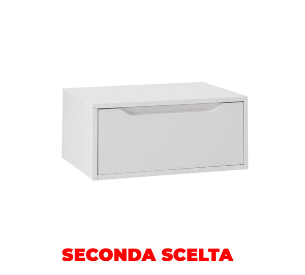 acquista Mobile Bagno Sospeso 60 cm in Legno TFT Belsk Bianco Opaco Seconda Scelta