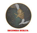 Orologio da Muro Art Ø80x5,5 cm in Ferro MDF e Vetro Multicolor Seconda Scelta-1