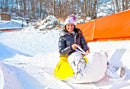 Cuscinone Slitta per Neve 160x110 cm in Acrilico Pomodone Scivolone Arancione-4