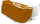 Slitta per Neve 135x38x34 cm in Acrilico Pomodone Slittone Arancione