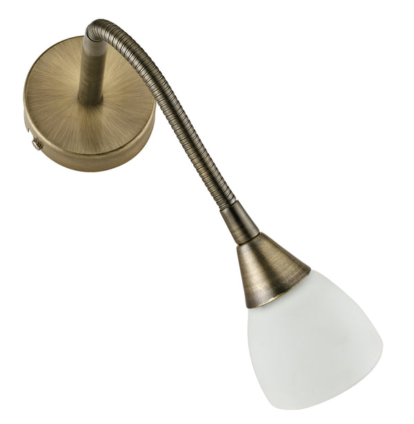 acquista Applique Lampada Bagno Metallo Oro Orientabile Diffusore G9