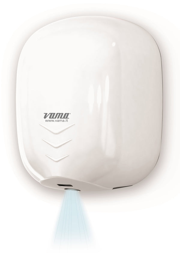 online Asciugamani Elettrico con Fotocellula 1100W Vama Stream Dry UV BF Acciaio Bianco