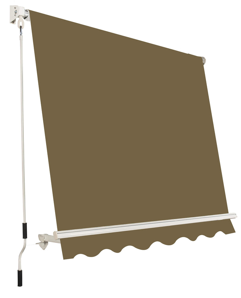Tenda da Sole a Caduta con Bracci 245x245 cm Marrone-2