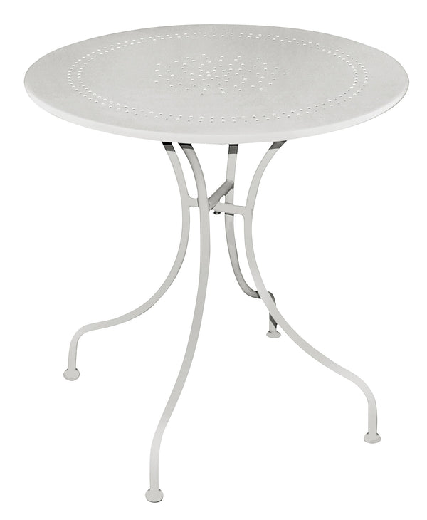Tavolino Tondo da Giardino Ø60 cm in Ferro Vorghini Peschiera Avorio prezzo