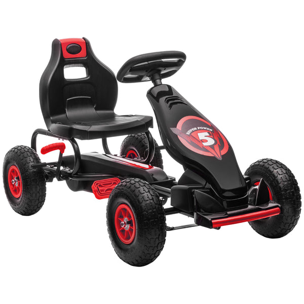 acquista Go-Kart a Pedali per Bambini con Sedile Regolabile Rosso