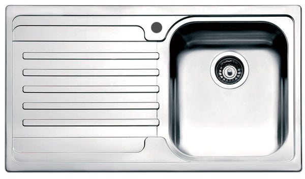 Lavello Cucina 1 Vasca 86x50 cm in Acciaio Inox Apell Venezia Gocciolatoio Sinistro sconto