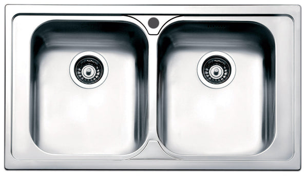Lavello Cucina 2 Vasche 86x50 cm in Acciaio Inox Apell Venezia prezzo