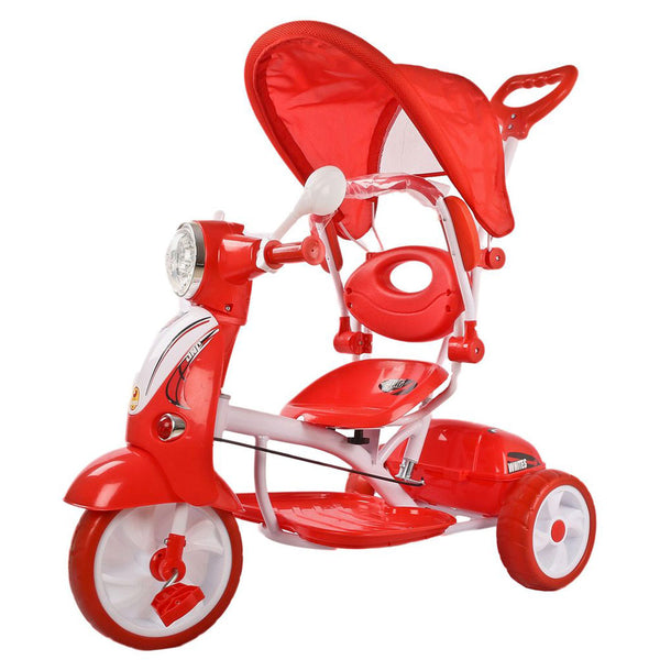 Moto Triciclo a Spinta Seggiolino Reversibile per Bambini Kid Go Rosso online