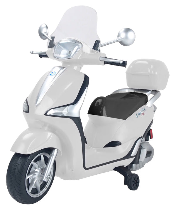 Scooter Elettrico per Bambini 12V con Licenza Piaggio Liberty ABS Bianco acquista