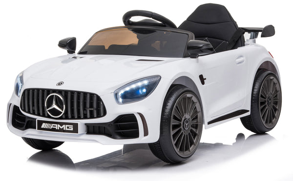 acquista Macchina Elettrica per Bambini 12V con Licenza Mercedes GTR Small AMG Bianca
