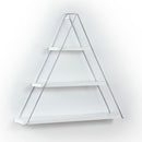Mensola triangolare 3 ripiani Moset bianco -2