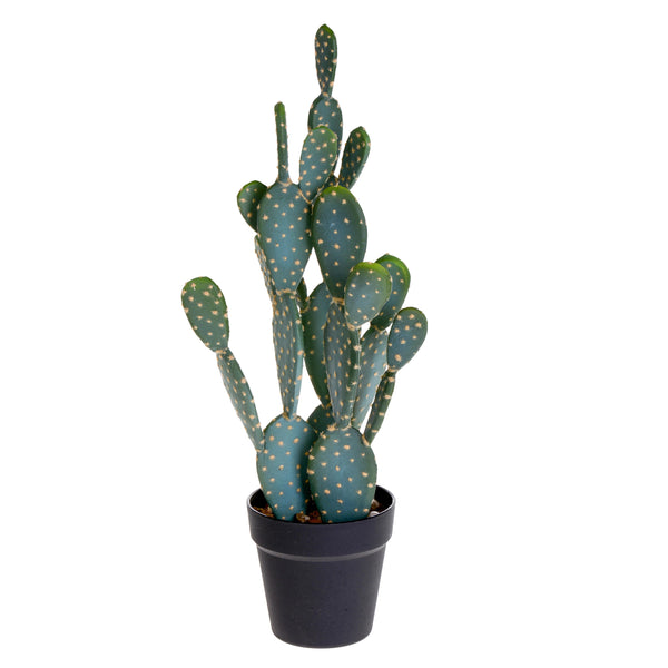 Pianta Artificiale Cactus Opunthia con Vaso H 56 cm sconto