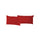 Coppia di Federe 52x82 cm in Cotone Tinta Unita Rosso