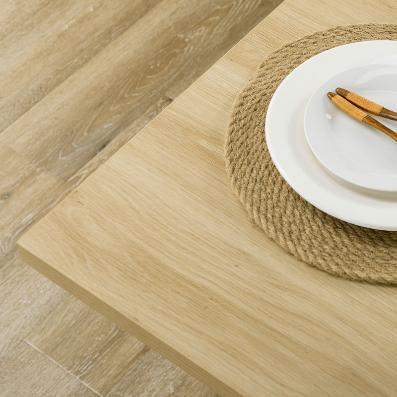 Tavolo con Armadietto 110x70x75,5 cm in Legno Trciolare Bianco e Naturale-9