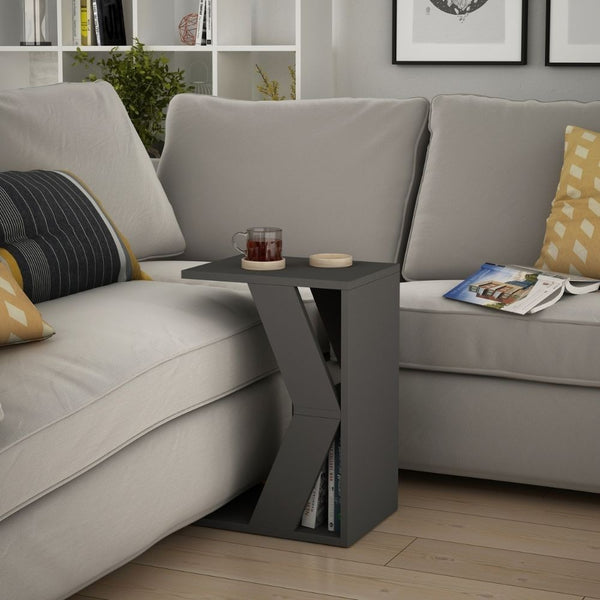 prezzo Tavolino da divano  porta computer 30x40x57 cm Naze antracite