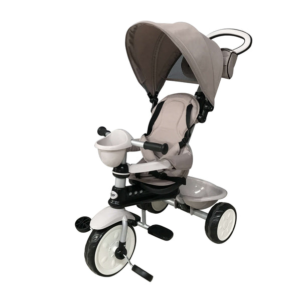 Passeggino Triciclo per Bambini Passeggino Comfort 4 in 1 Happy Kids Beige acquista