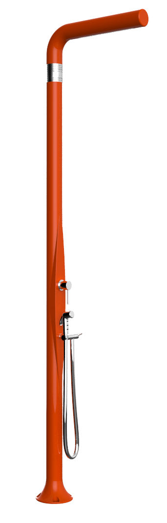 prezzo Doccia da Esterno Giardino Miscelatore e Doccetta Mobile Arkema Funny Yang Arancio
