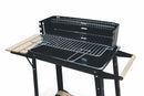 Barbecue a Carbone Carbonella Rettangolare con Ruote Soriani Sun-day Nero