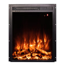 Camino Elettrico da Incasso 60x49,6x13,5 cm Effetto Fiamma 1500W Miriam Nero
