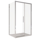 Box Doccia Angolare 70x130 cm 1 Anta Scorrevole in Cristallo Trasparente Bonussi Eliane Varie Misure