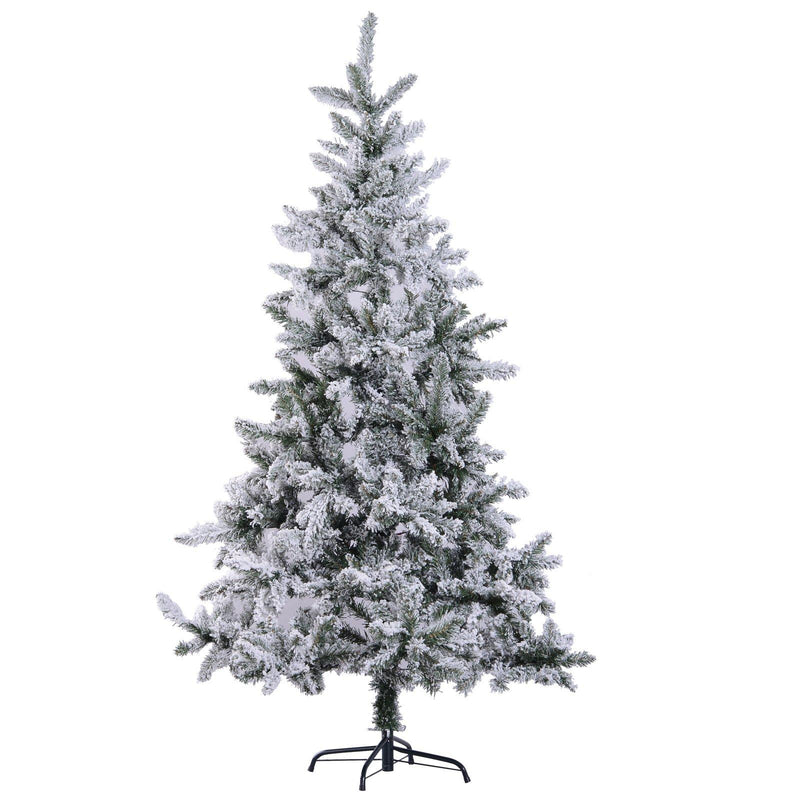 Albero di Natale Artificiale Innevato 180 cm 472 Punte  Verde