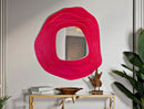 Specchio da Muro Dalia Fuxia 90x4x97 cm in MDF e Specchio Fucsia      