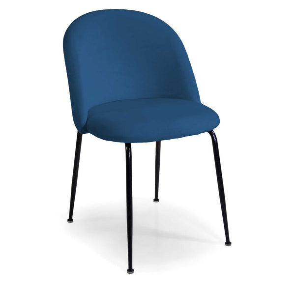 Sedia Sammi 50x57xh47/77,5 cm in Tessuto Velluto Blu/Nero online