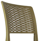 Set 4 Sedie da Giardino in Polipropilene Vandi Verde Militare